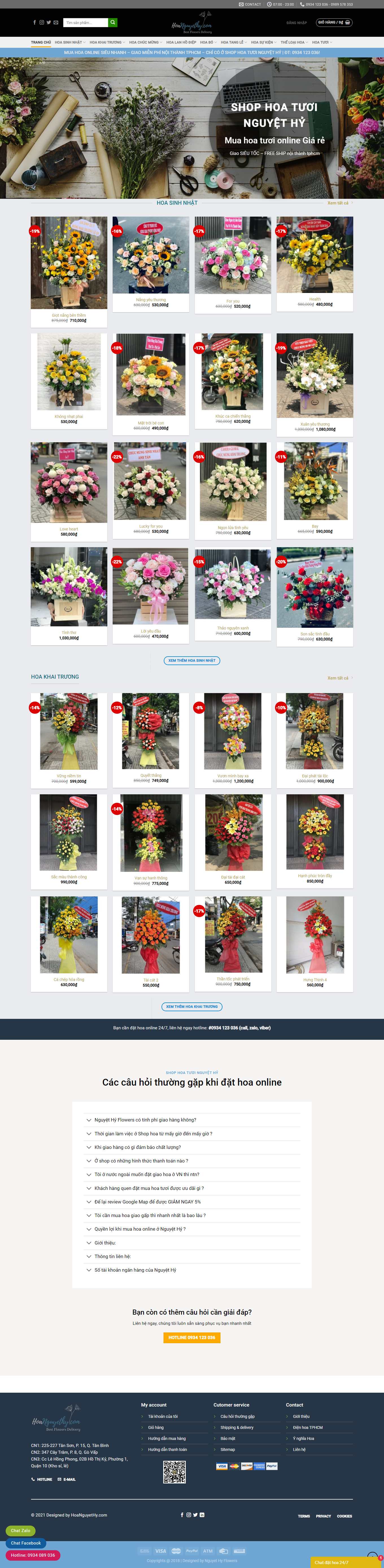 Thiết kế Web quận bắc từ liêm hoanguyethy.com