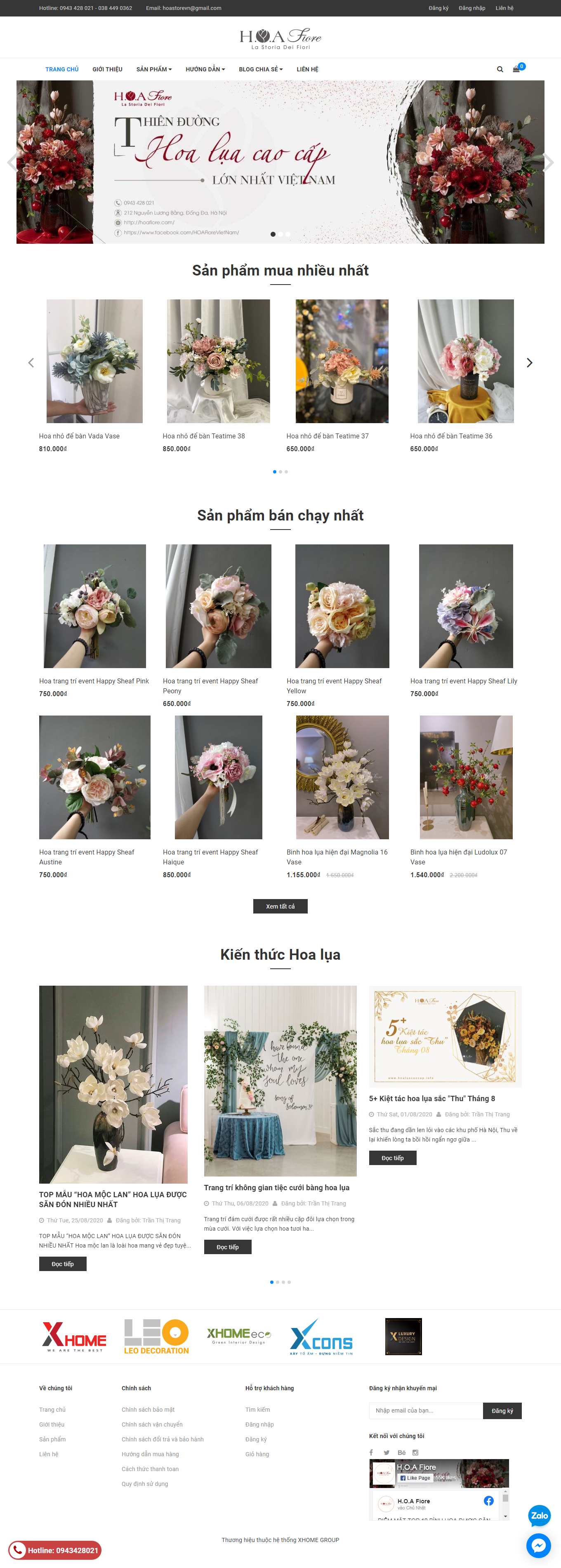 Thiết kế Web quận bắc từ liêm hoaluacaocap.vn