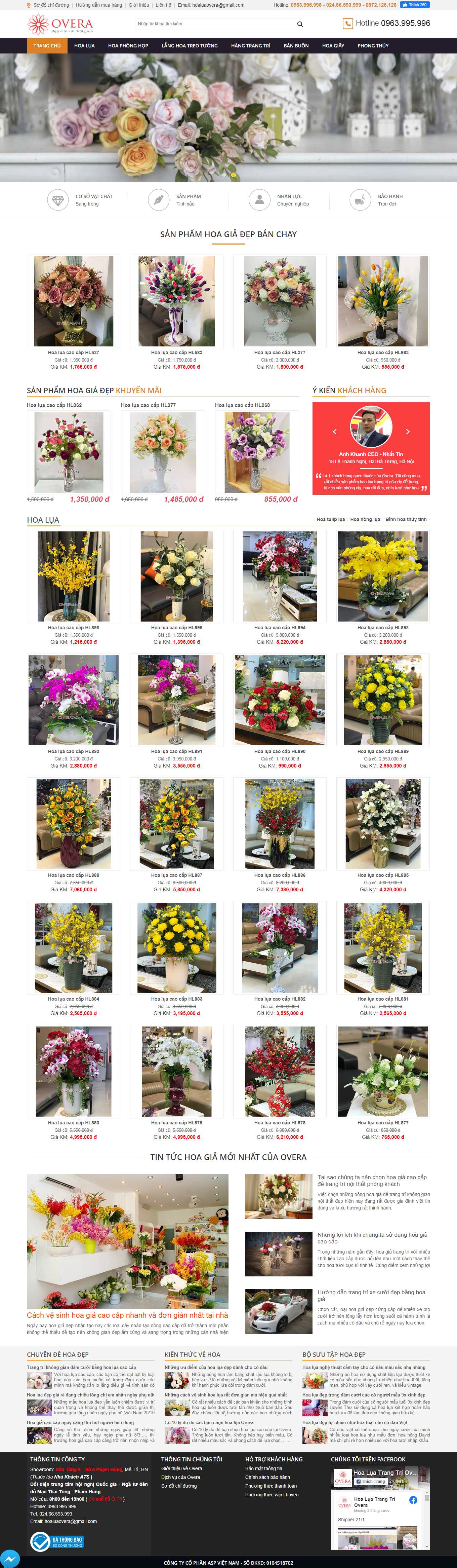 Thiết kế Web quận bắc từ liêm overa.vn