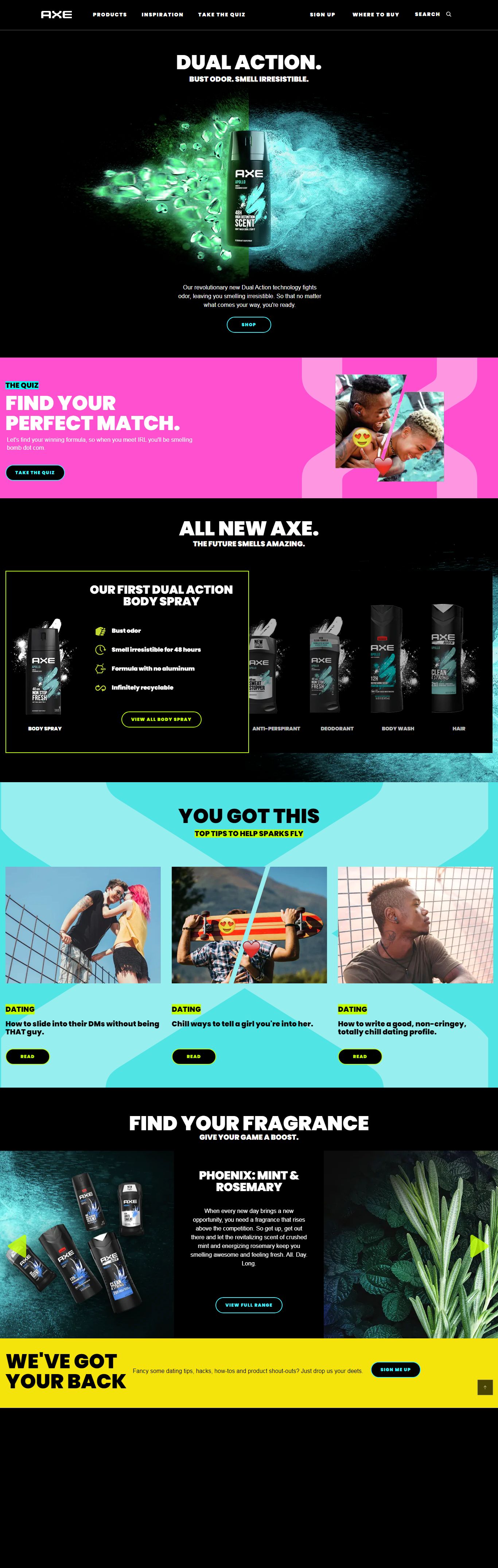 Thiết kế Web nước ngoài axe.com