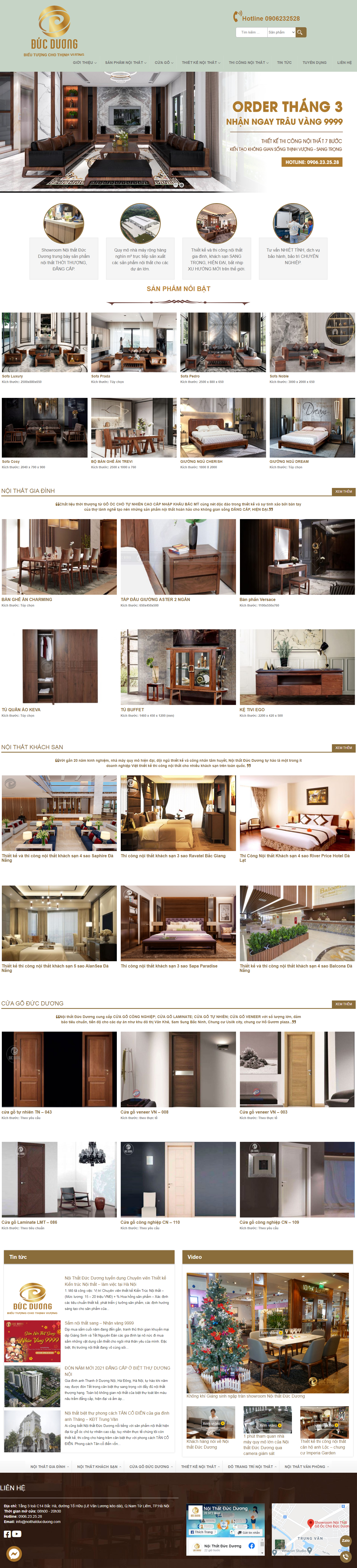 Thiết kế Web tối ưu seo noithatducduong.com