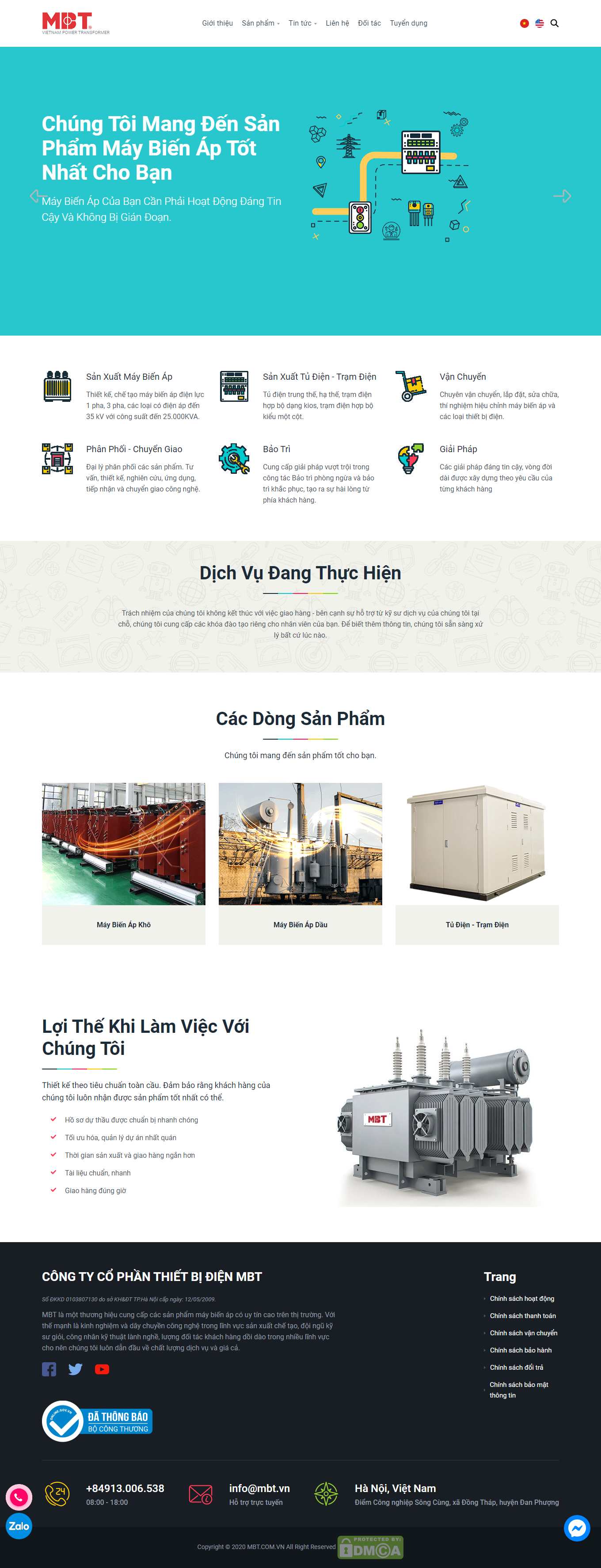 Thiết kế Web quận hà Đông mbt.com.vn