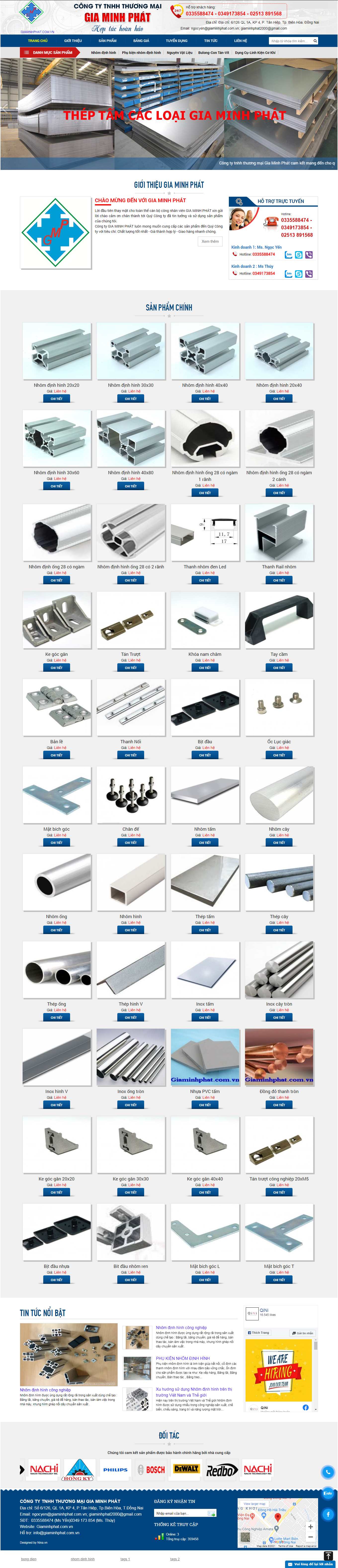 Thiết kế Web quận hà Đông giaminhphat.com.vn