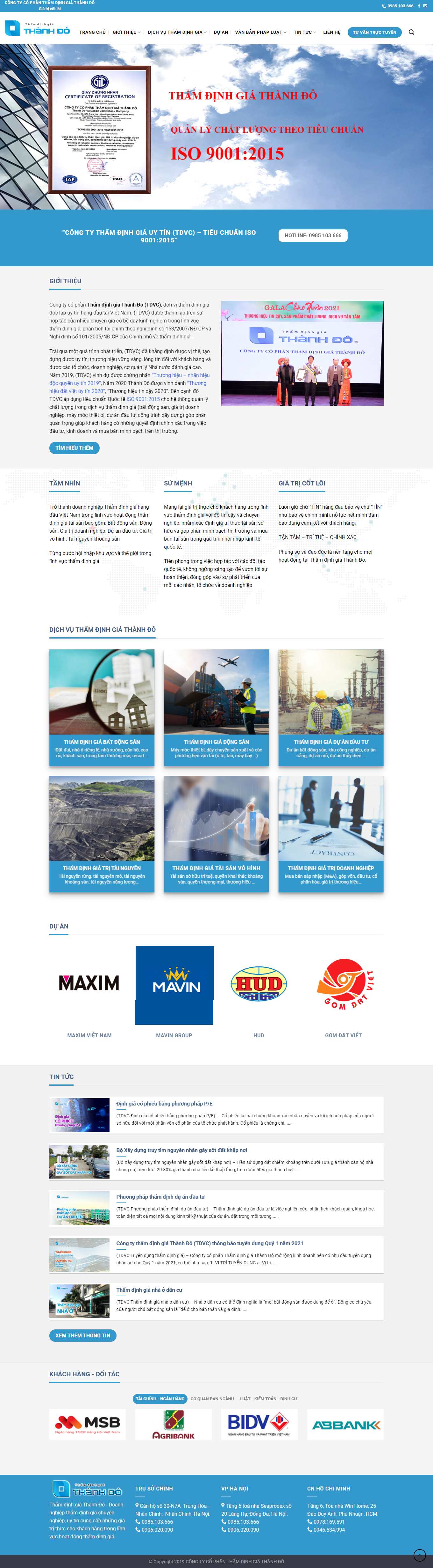 Thiết kế Web quận hà Đông thamdinhgiathanhdo.com