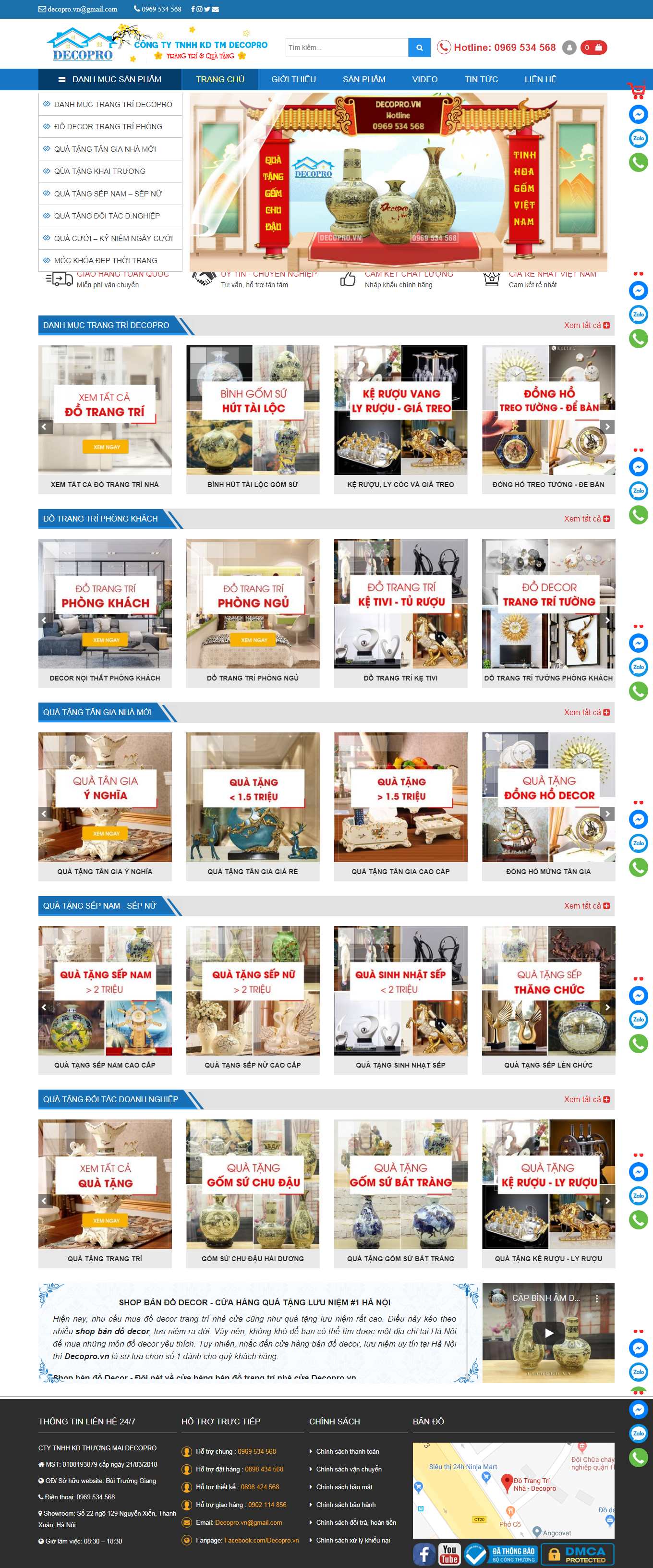 Thiết kế Web quận hà Đông decopro.vn