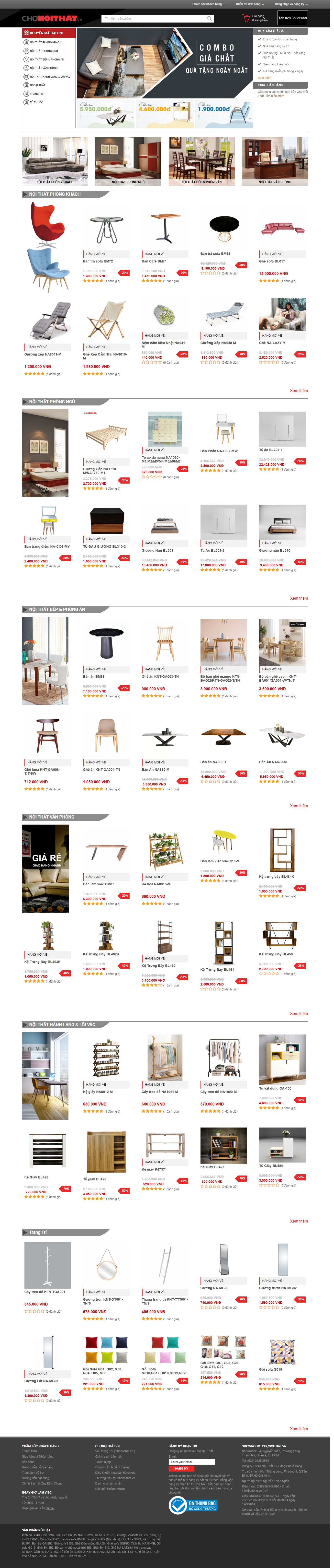 Thiết kế Web tối ưu seo chonoithat.vn