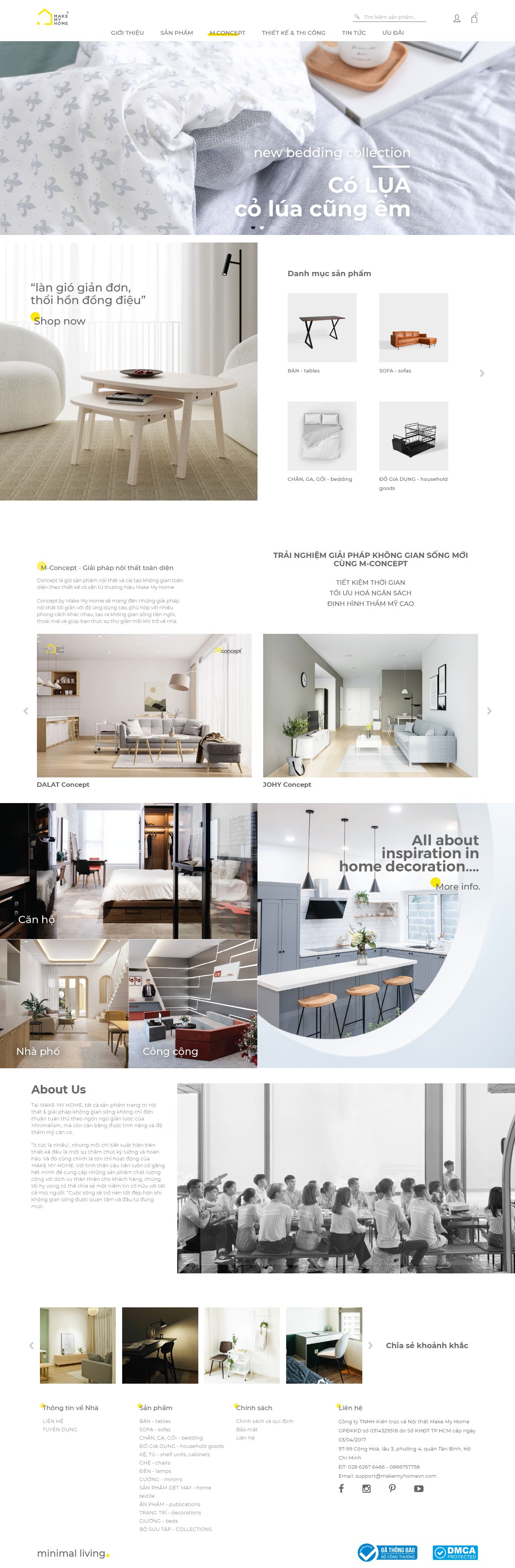 Thiết kế Web tối ưu seo makemyhomevn.com