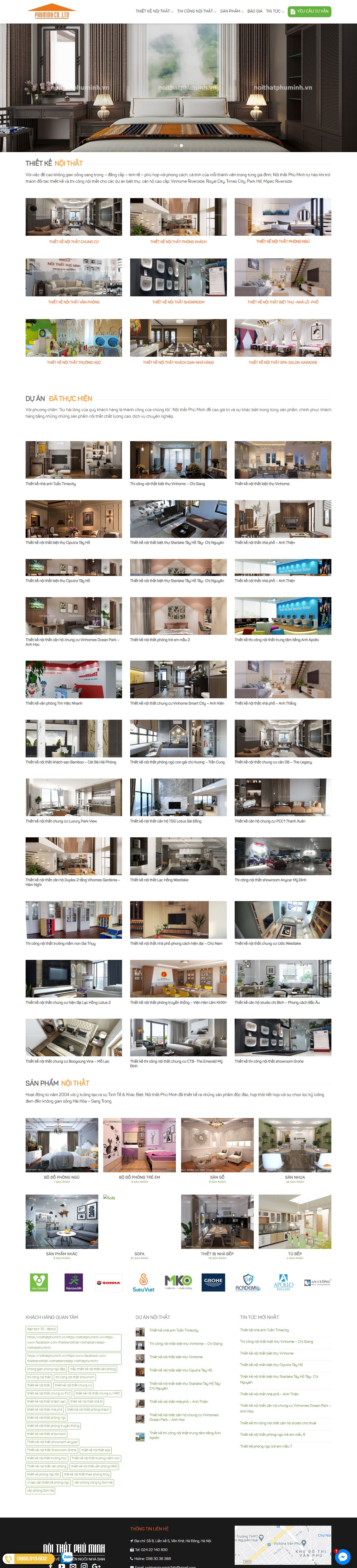 Thiết kế Web tối ưu seo noithatphuminh.vn