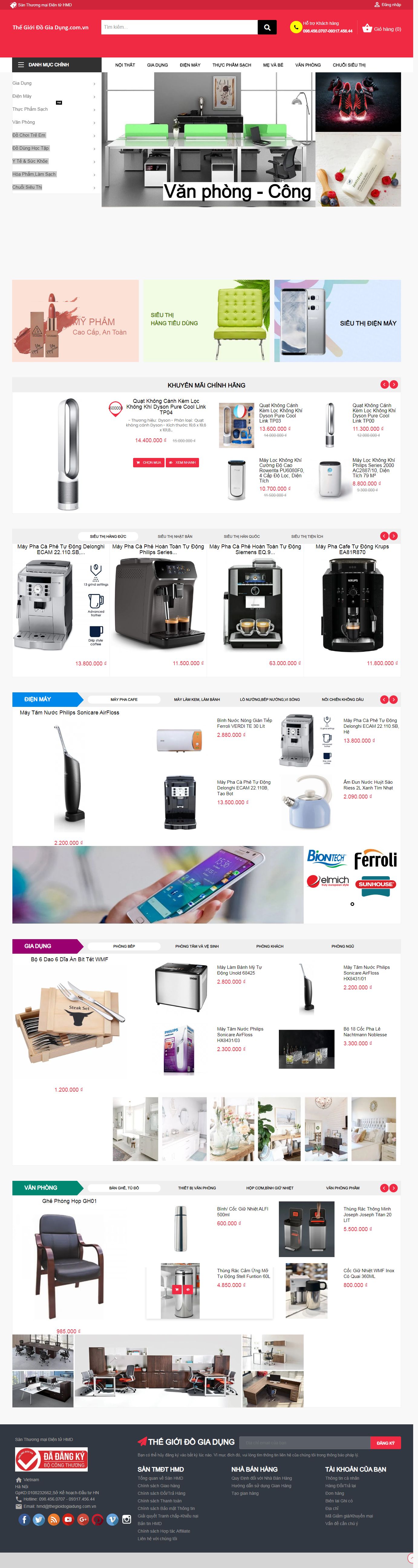 Thiết kế Web startup thegioidogiadung.com.vn