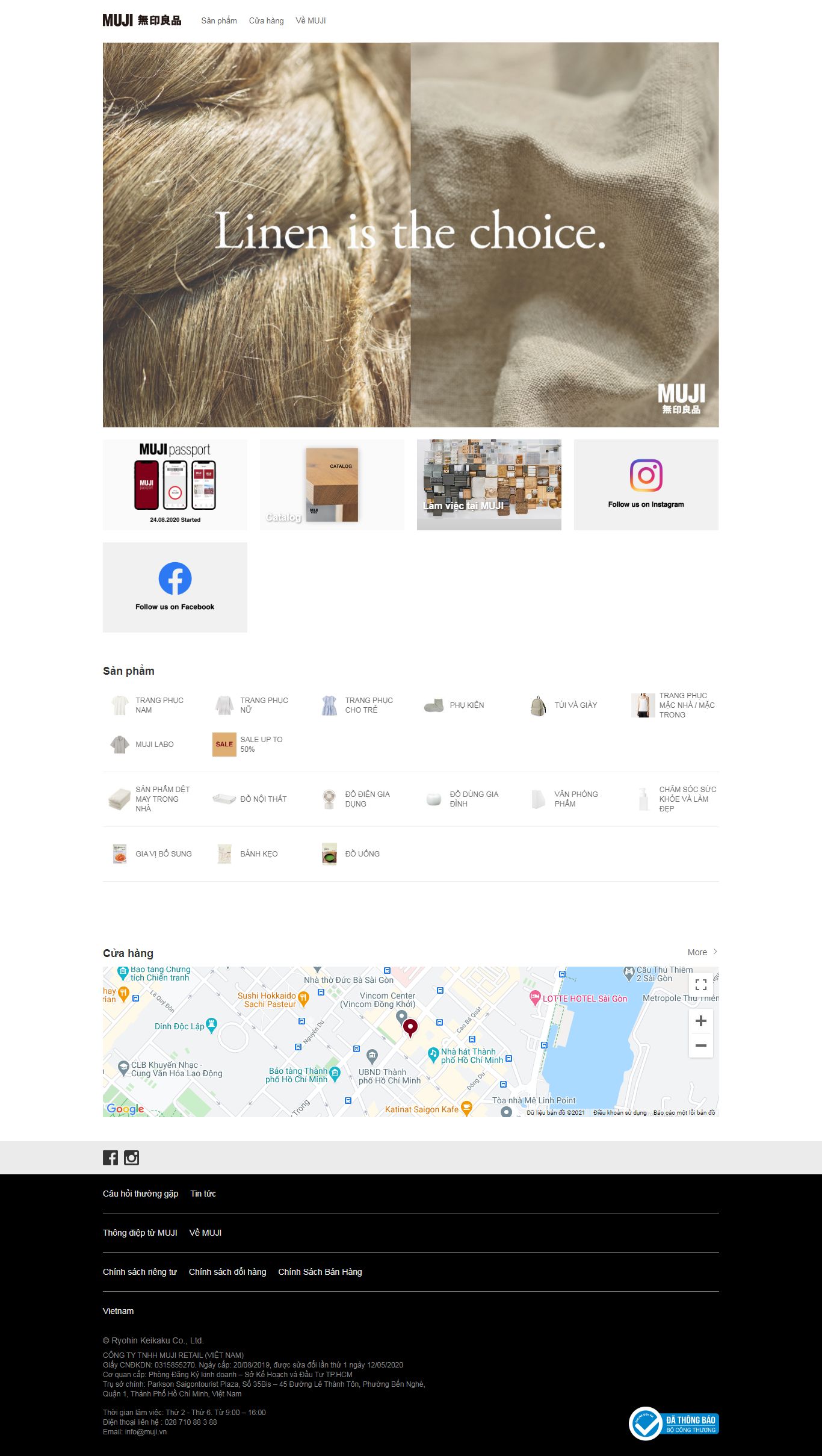 Thiết kế Web startup muji.com