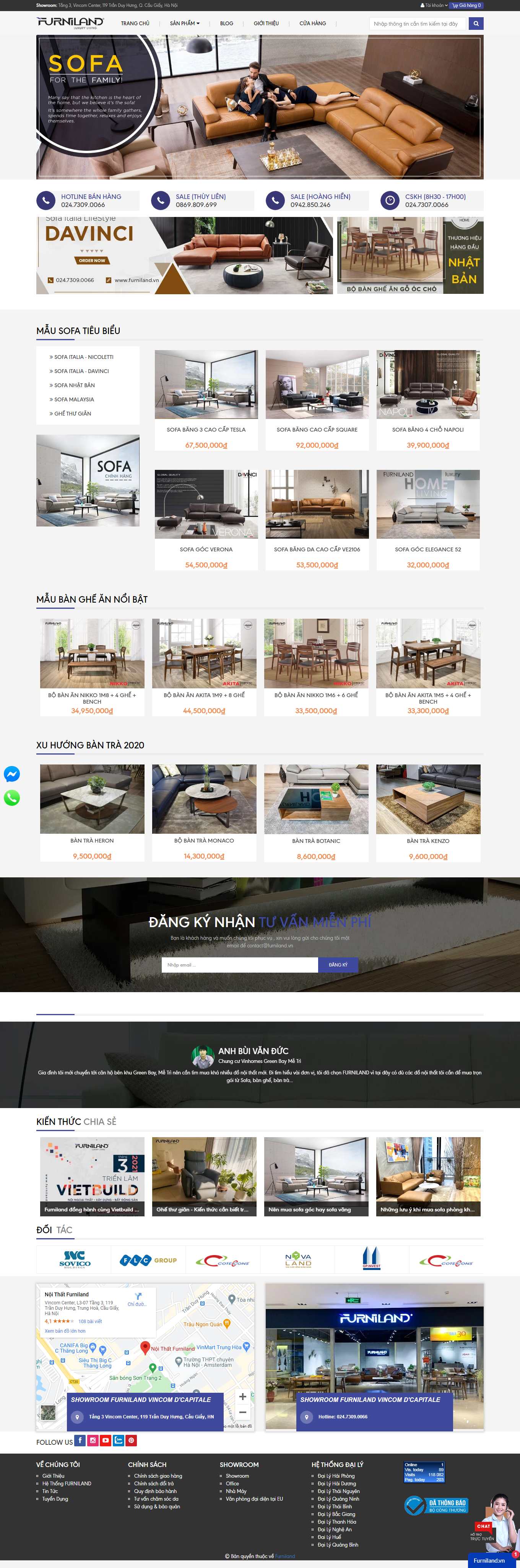 Thiết kế Web huyện ba vì furniland.vn