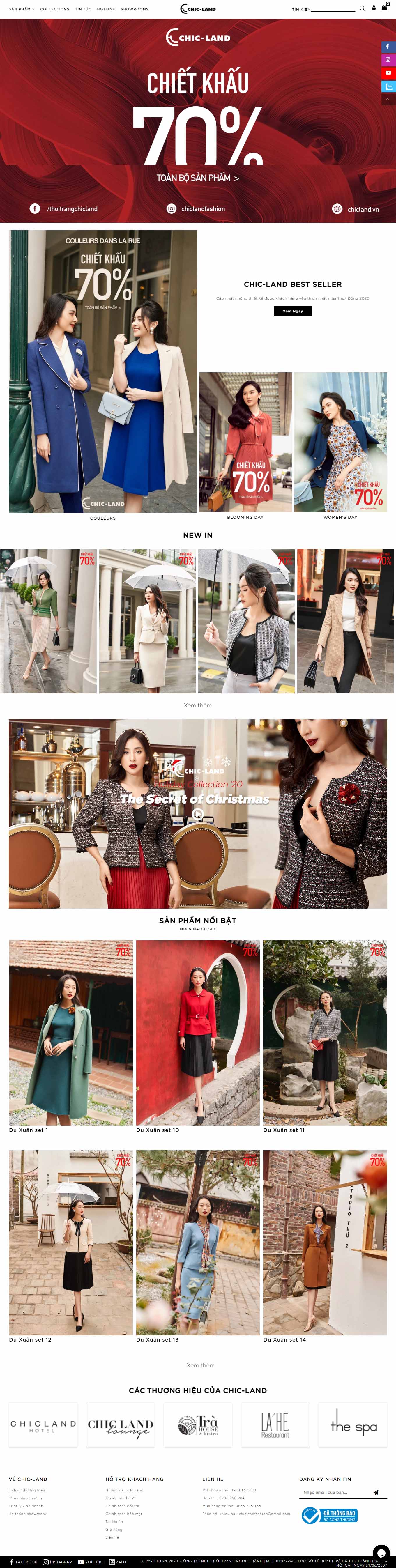 Thiết kế Web huyện ba vì chicland.vn