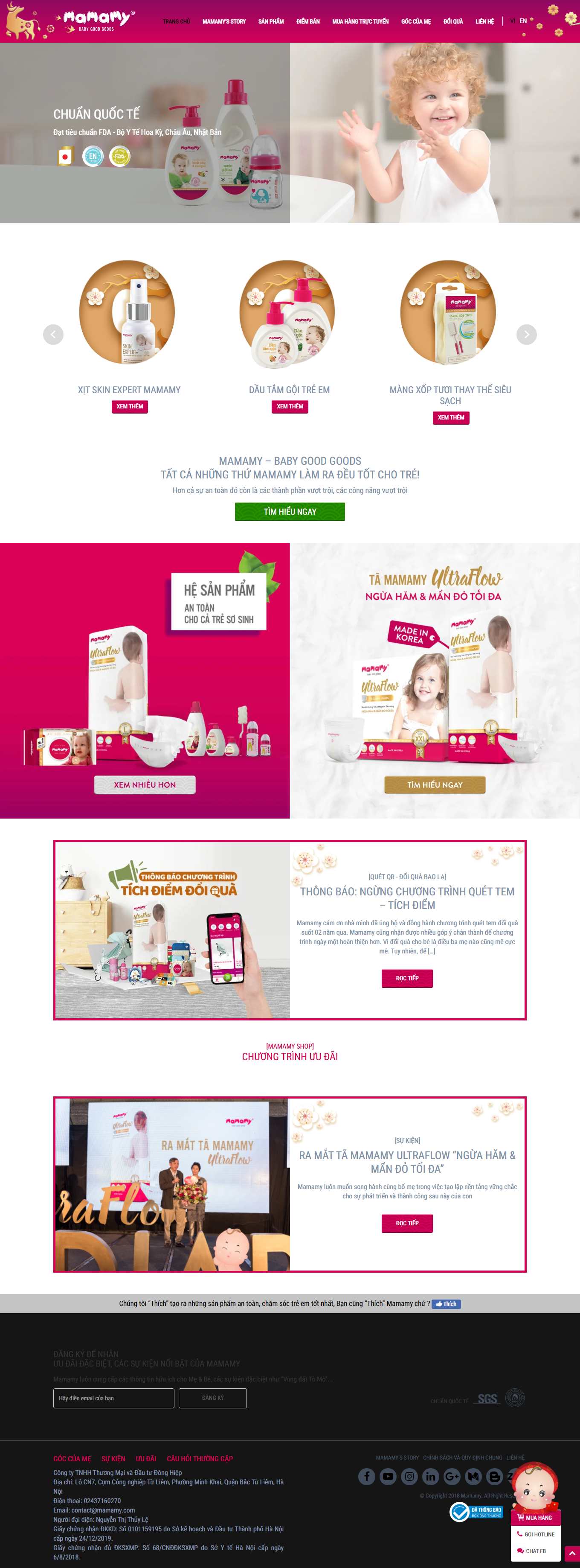 Thiết kế Web huyện Đan phượng mamamy.vn