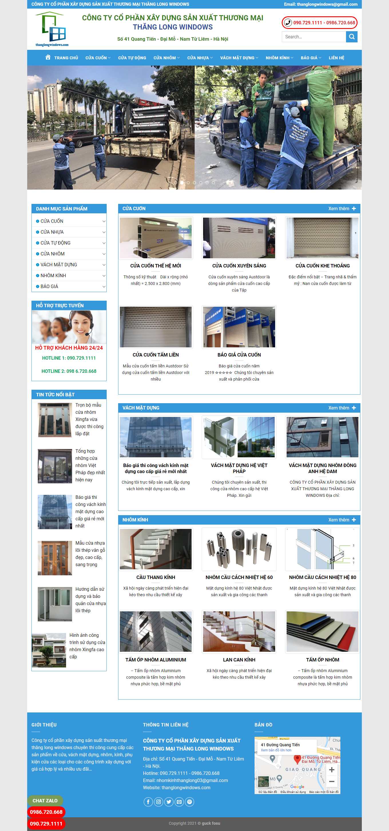 Thiết kế Web huyện hoài Đức thanglongwindows.com