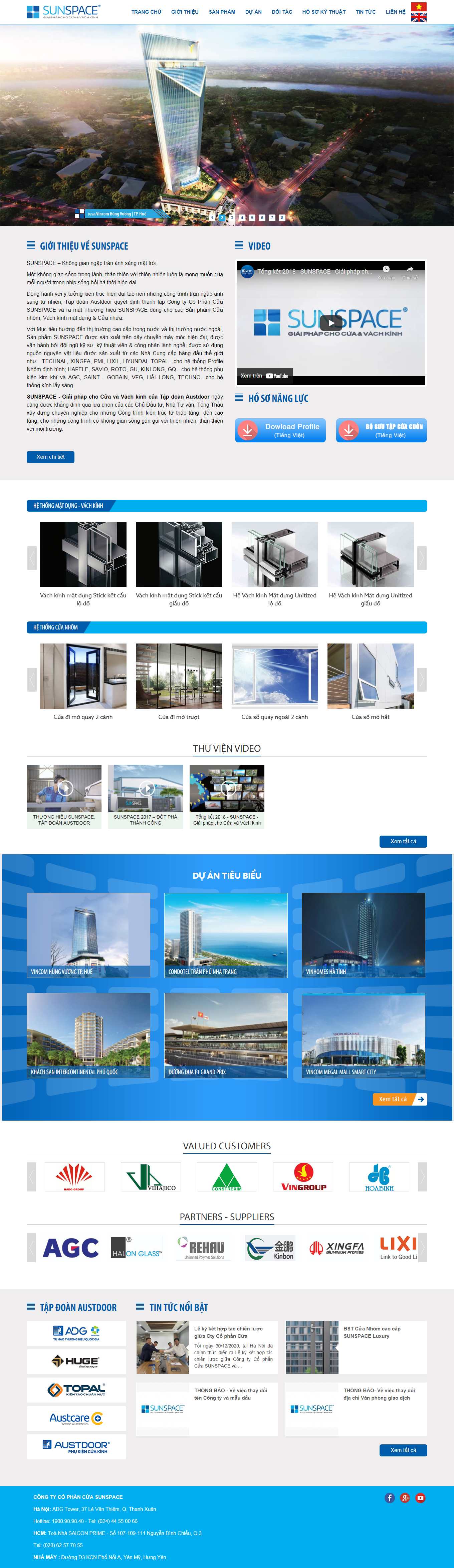 Thiết kế Web huyện hoài Đức sunspace.vn
