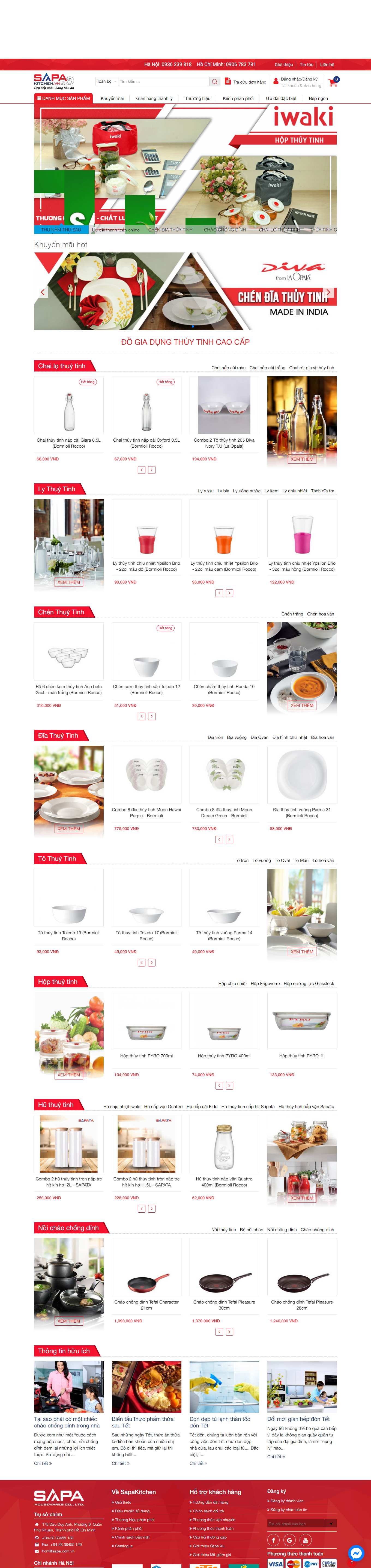 Thiết kế Web huyện hoài Đức sapakitchen.vn