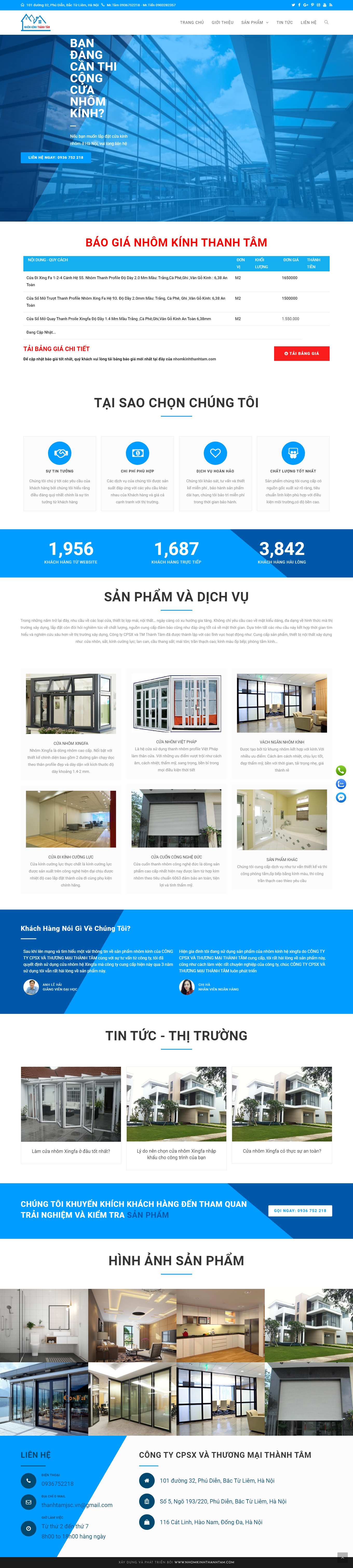 Thiết kế Web huyện quốc oai nhomkinhthanhtam.com