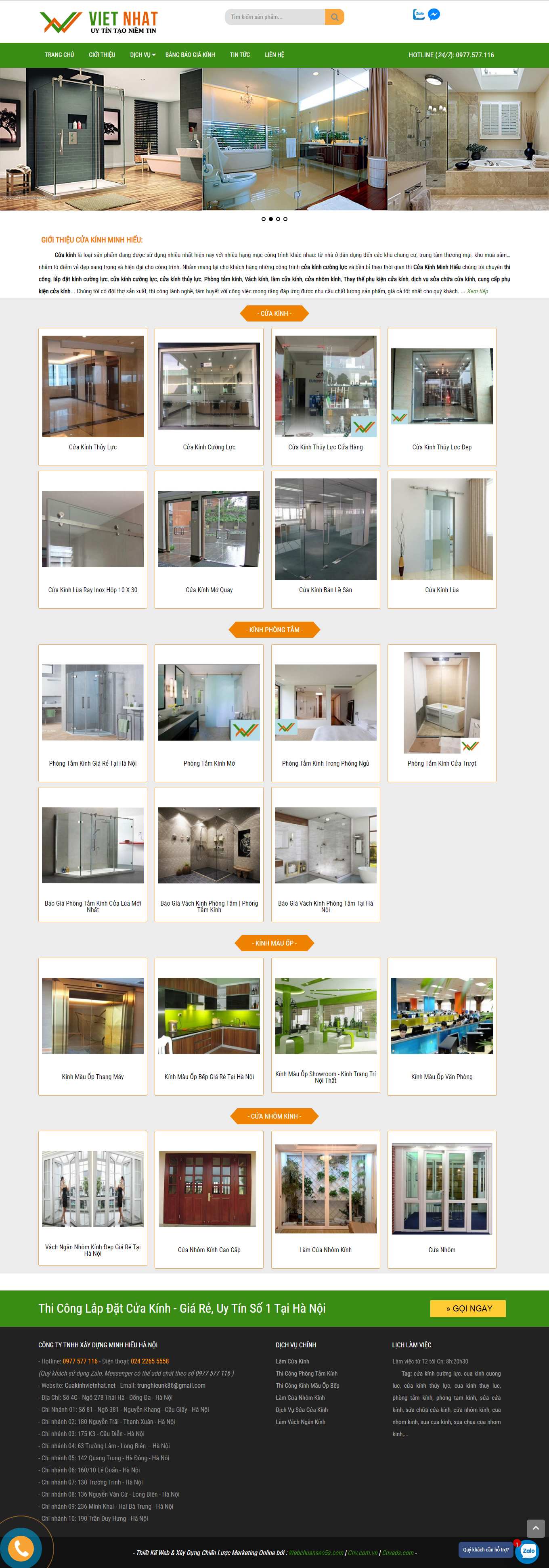 Thiết kế Web huyện quốc oai cuakinhvietnhat.net