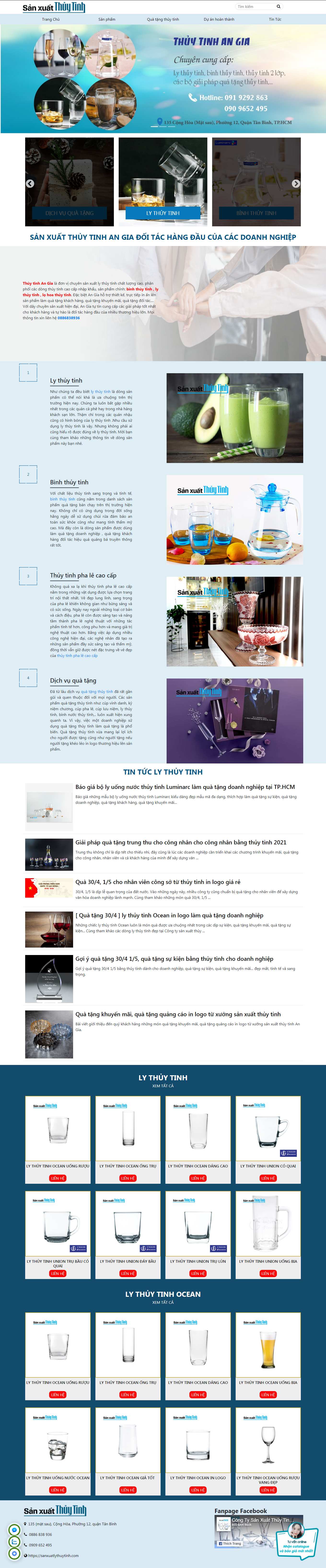 Thiết kế Web huyện quốc oai sanxuatlythuytinh.com