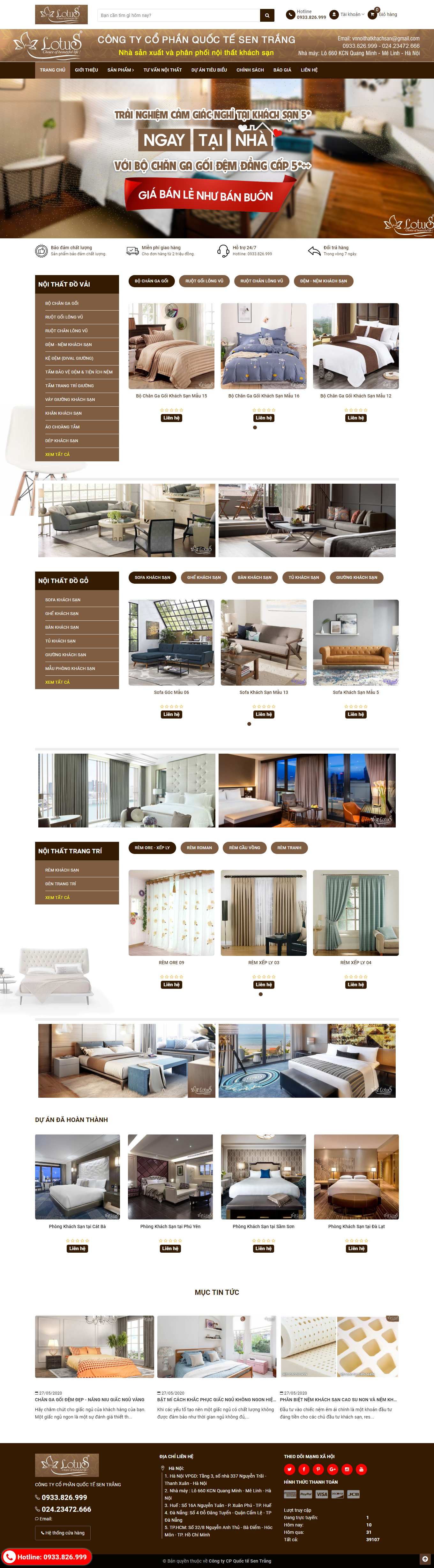 Thiết kế Web huyện quốc oai noithatkhachsan.vn