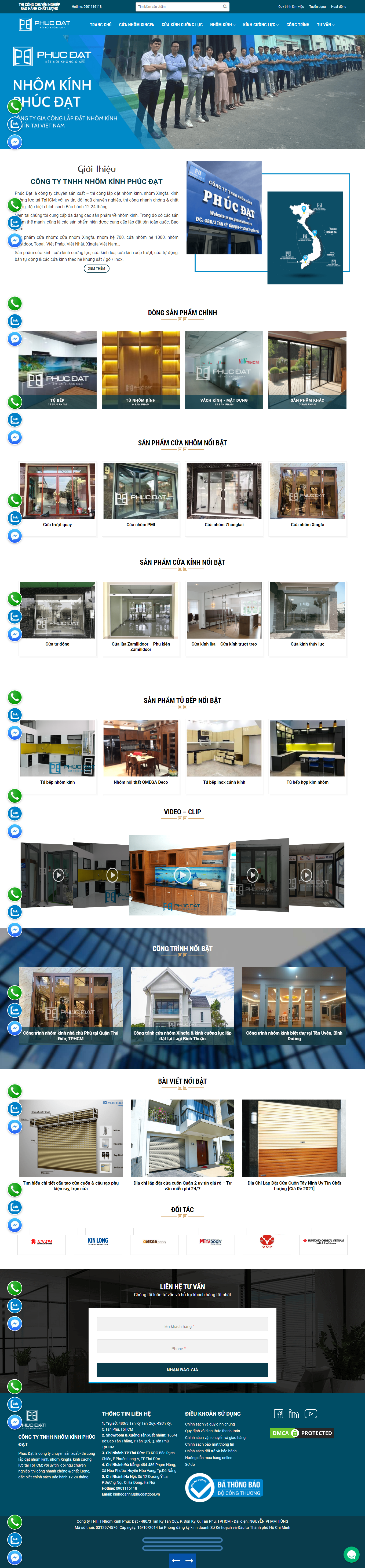 Thiết kế Web huyện thạch thất phucdatdoor.vn