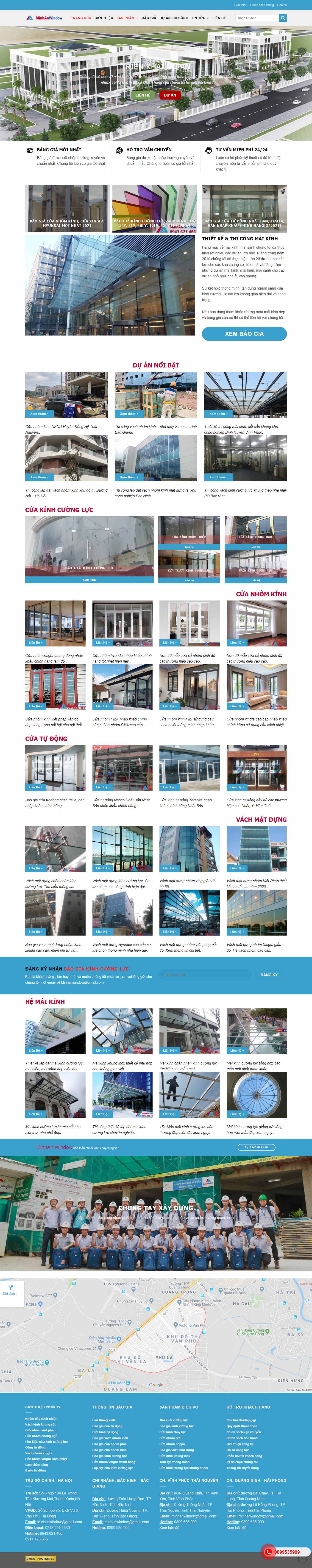 Thiết kế Web huyện thạch thất minhanwindow.vn