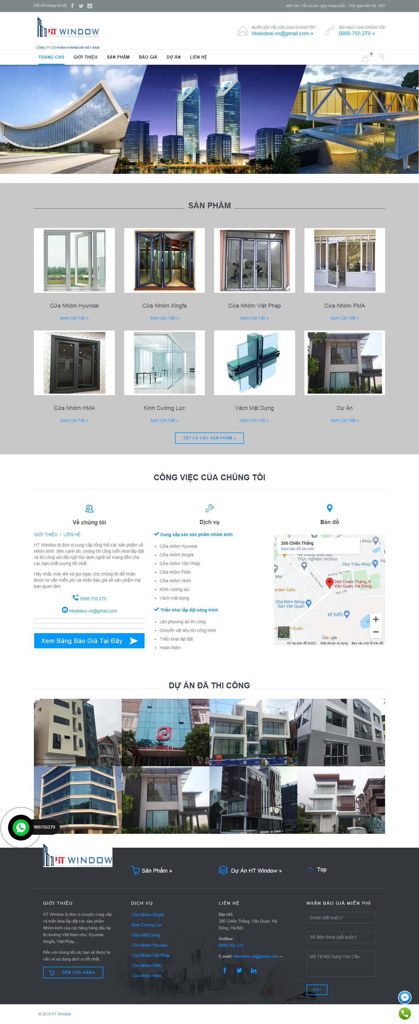 Thiết kế Web huyện chương mỹ htwindow.vn