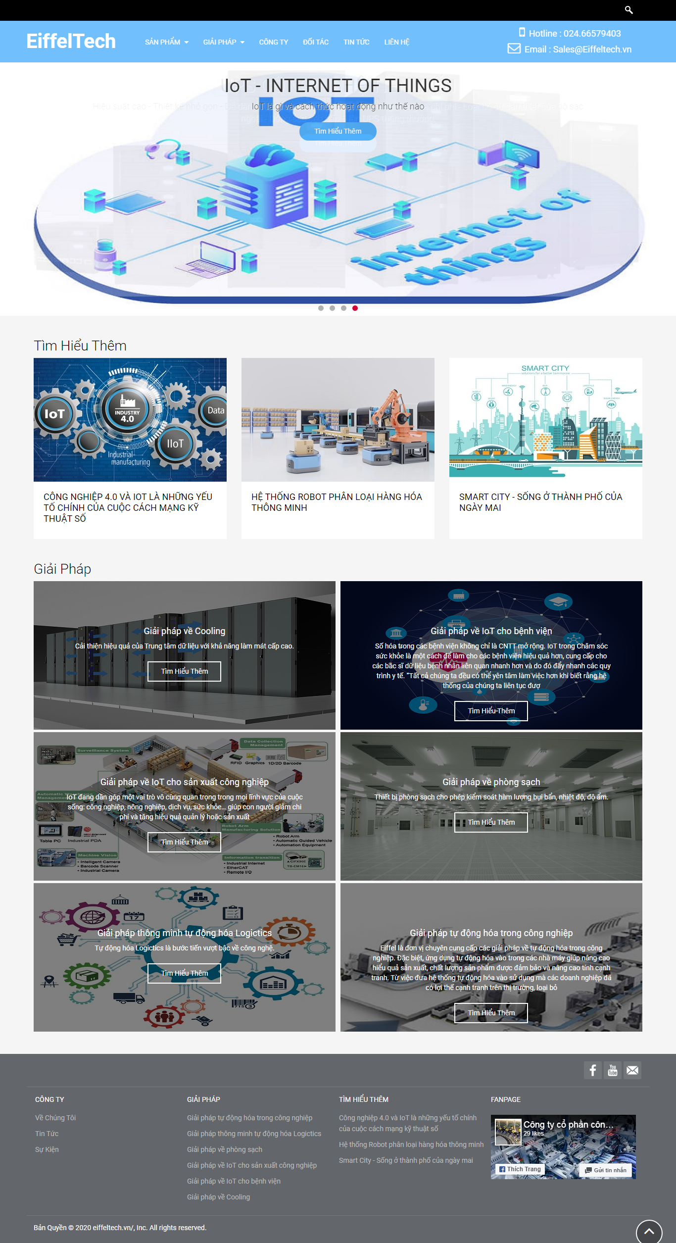 Thiết kế Web startup eiffeltech.vn