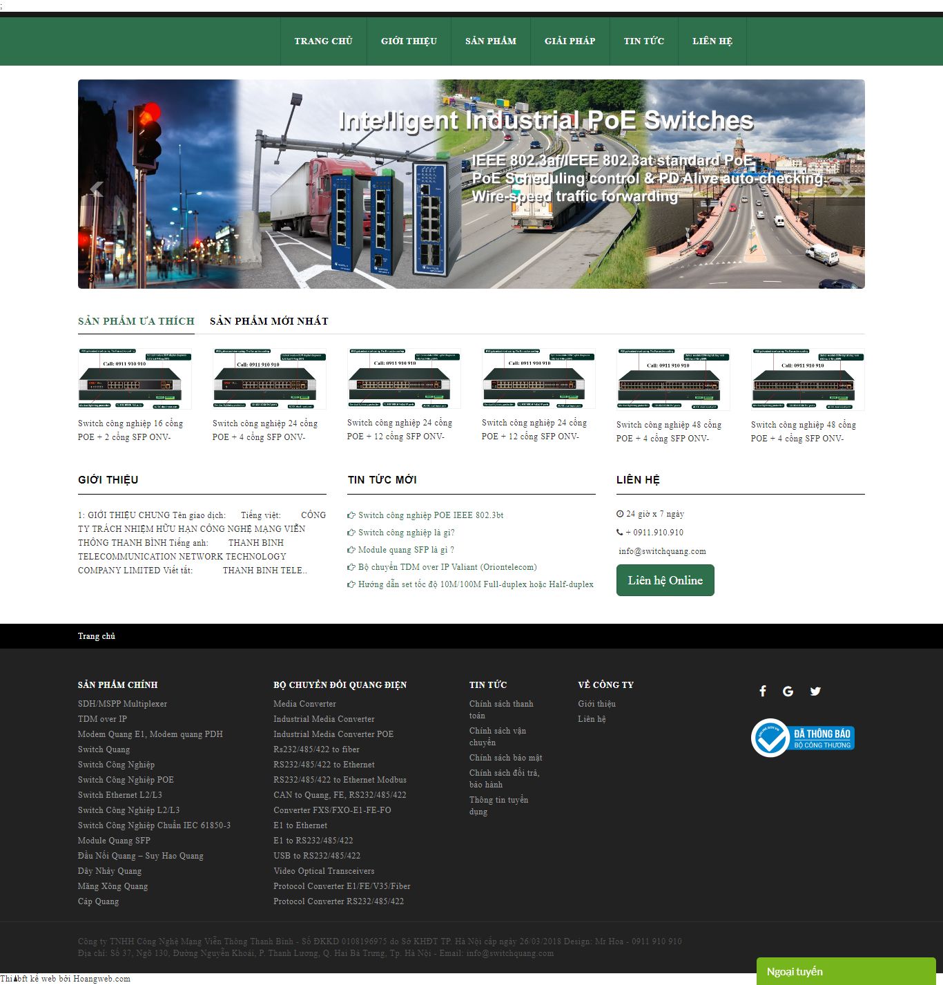 Thiết kế Web startup switchquang.com