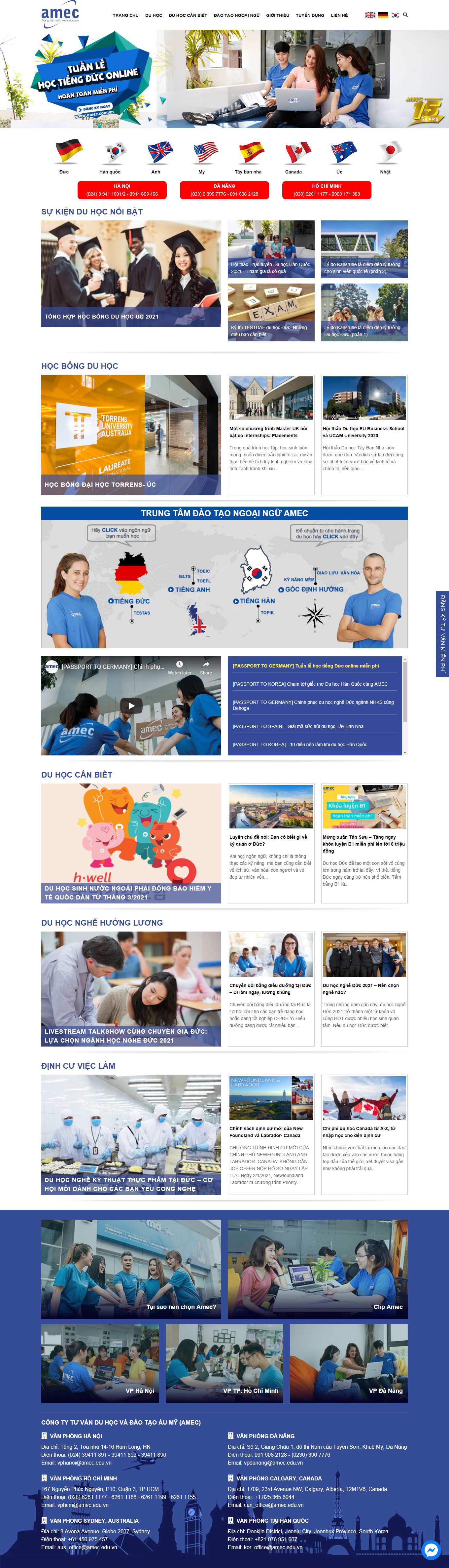 Thiết kế Web quận nam từ liêm amec.com.vn