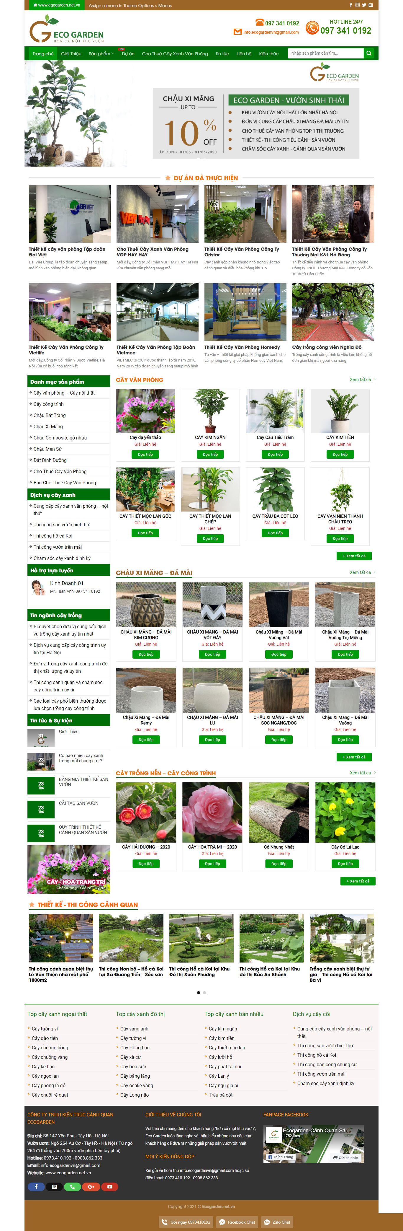 Thiết kế Web cộng đồng ecogarden.net.vn