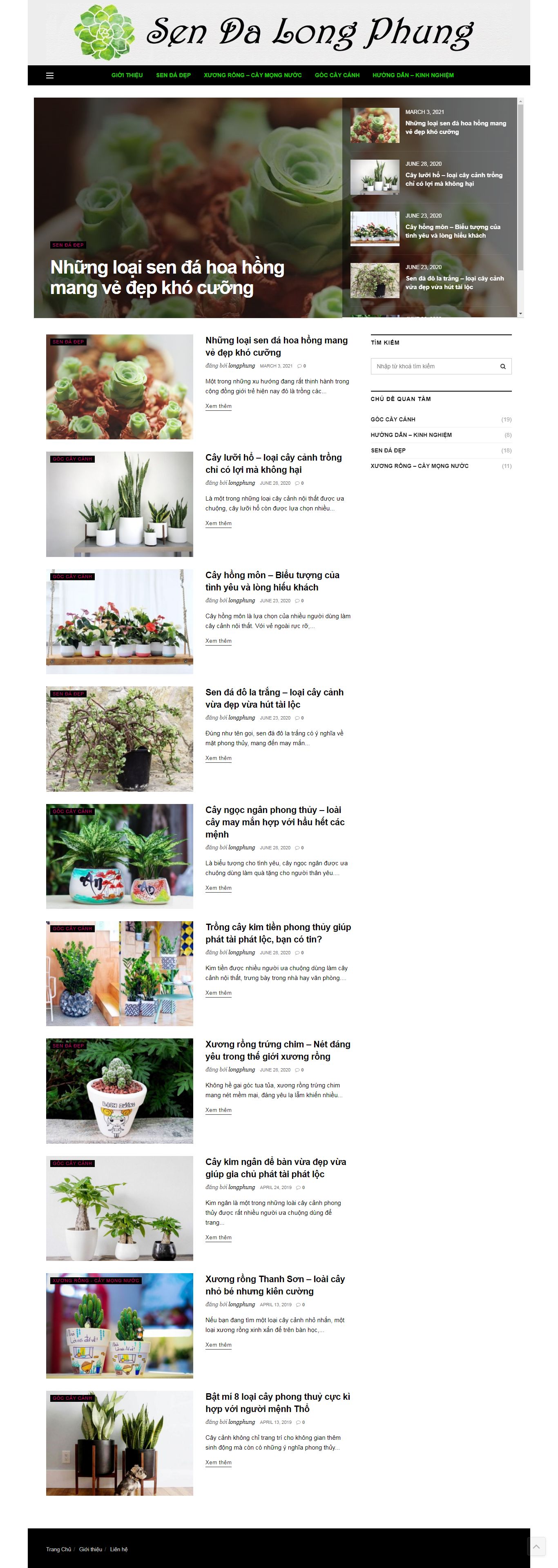Thiết kế Web cộng đồng sendalongphung.com