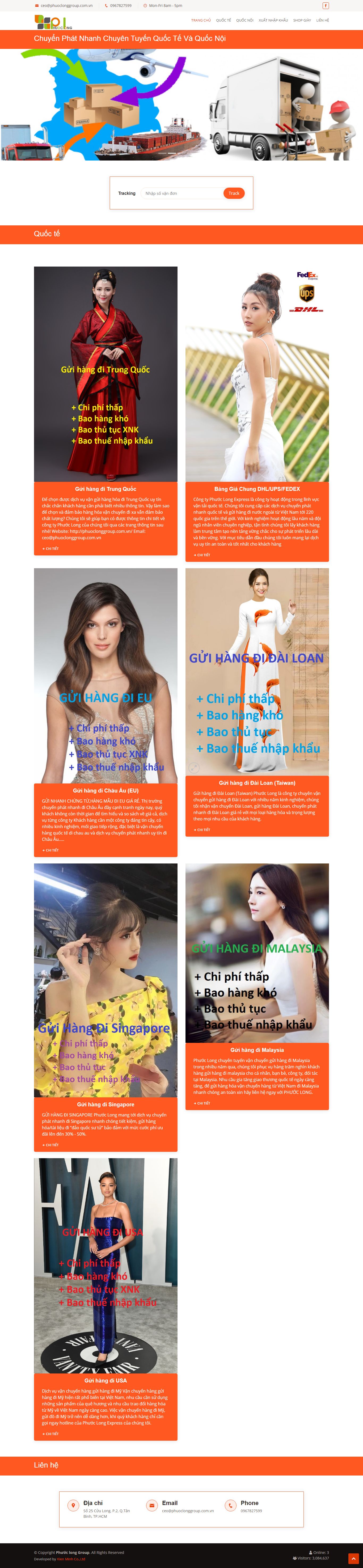 Thiết kế Web dịch vụ phuoclonggroup.com.vn