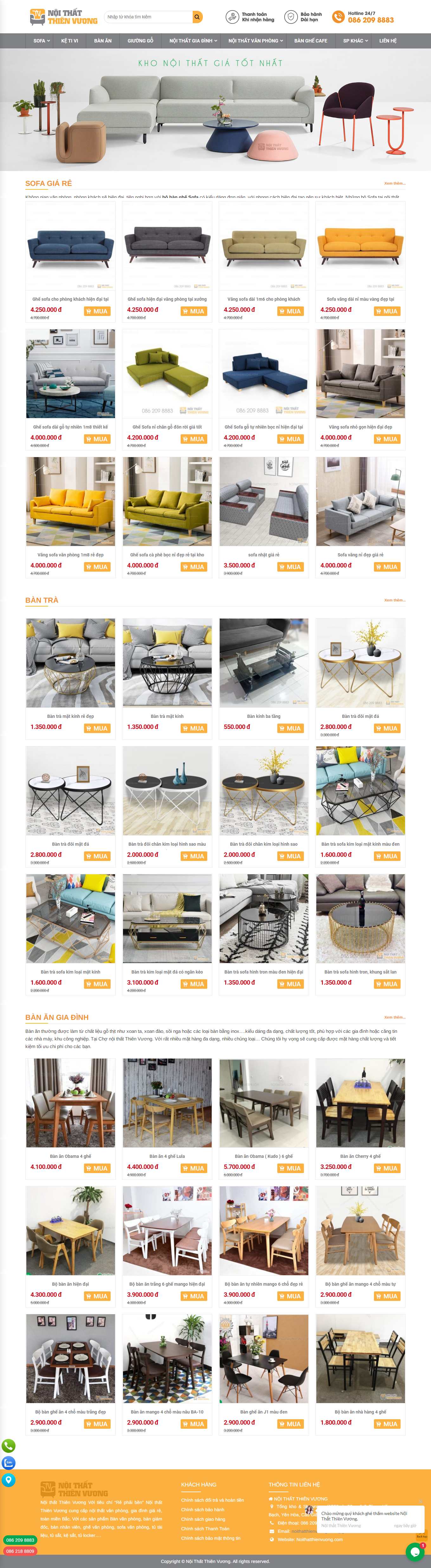 Thiết kế Web quận nam từ liêm noithatthienvuong.com