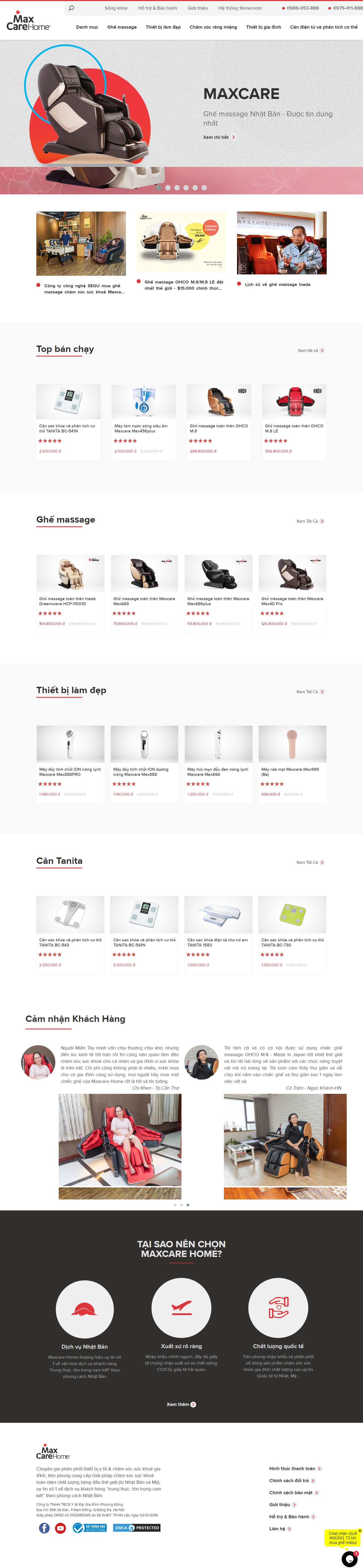 Thiết kế Web quận bắc từ liêm maxcare.com.vn