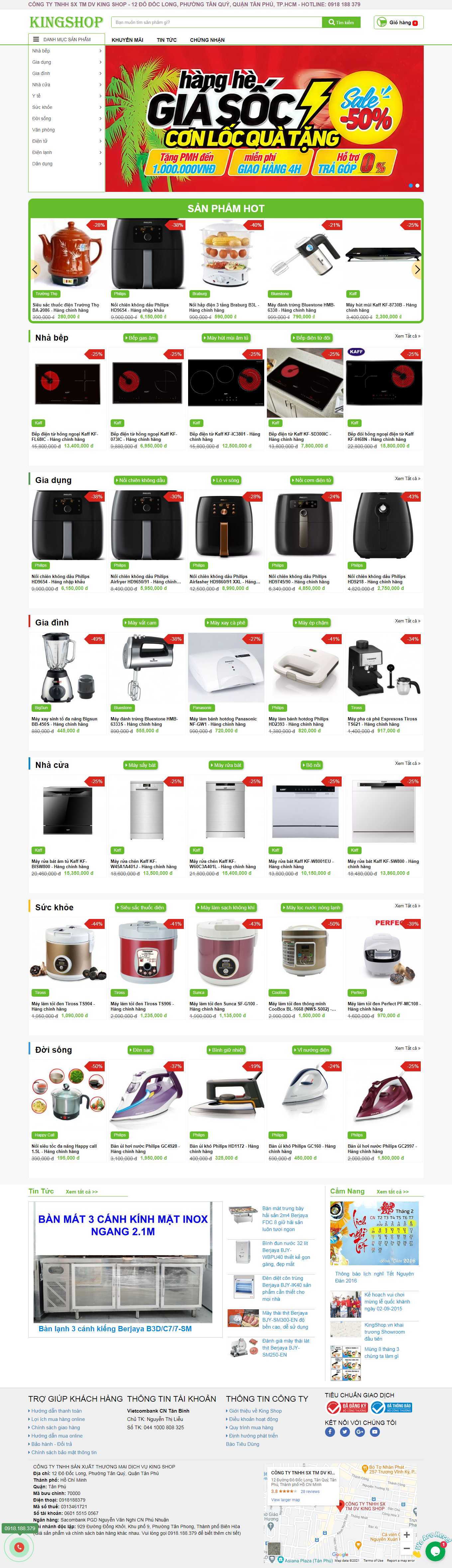 Thiết kế Web huyện phú xuyên kingshop.vn