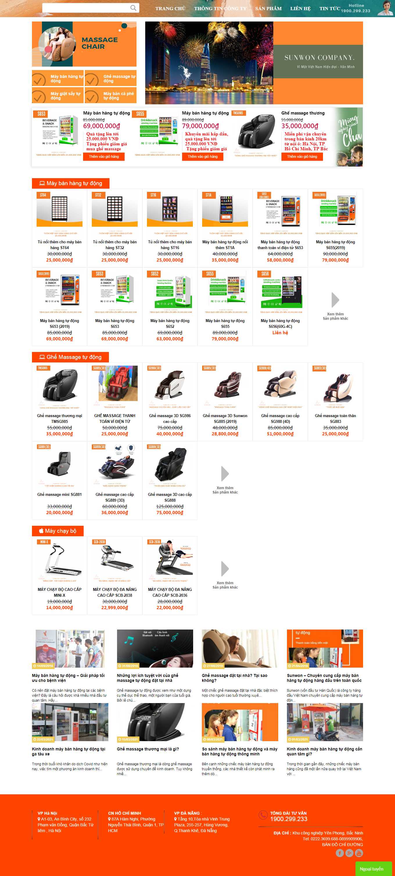 Thiết kế Web dịch vụ sunwon.vn