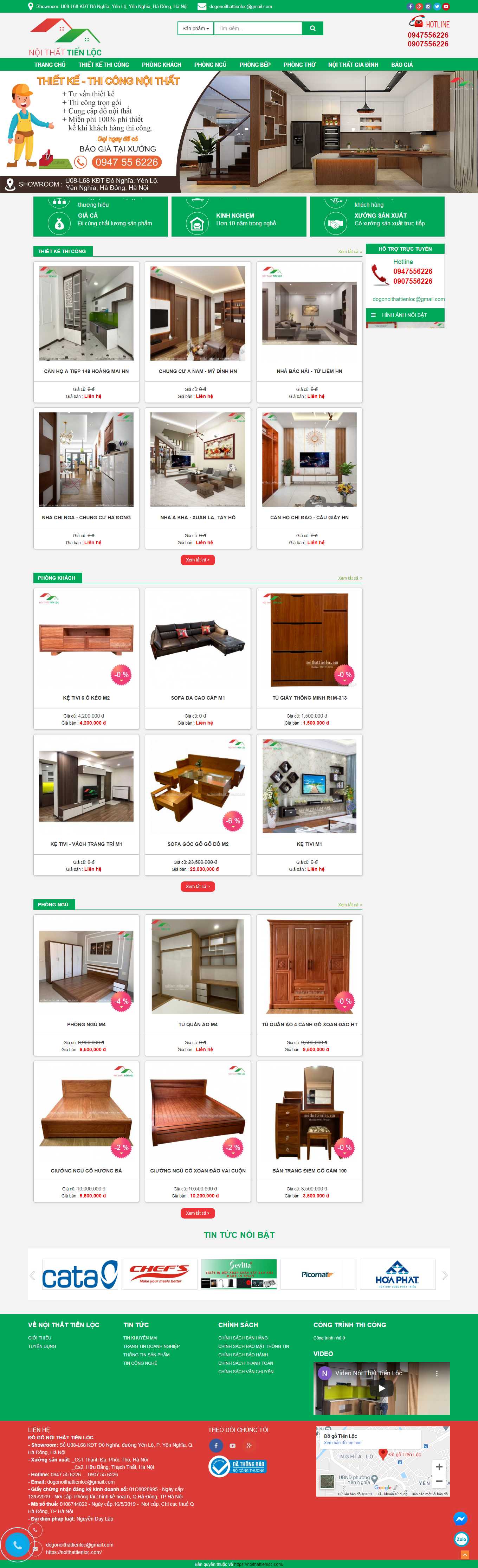 Thiết kế Web huyện phú xuyên noithattienloc.com