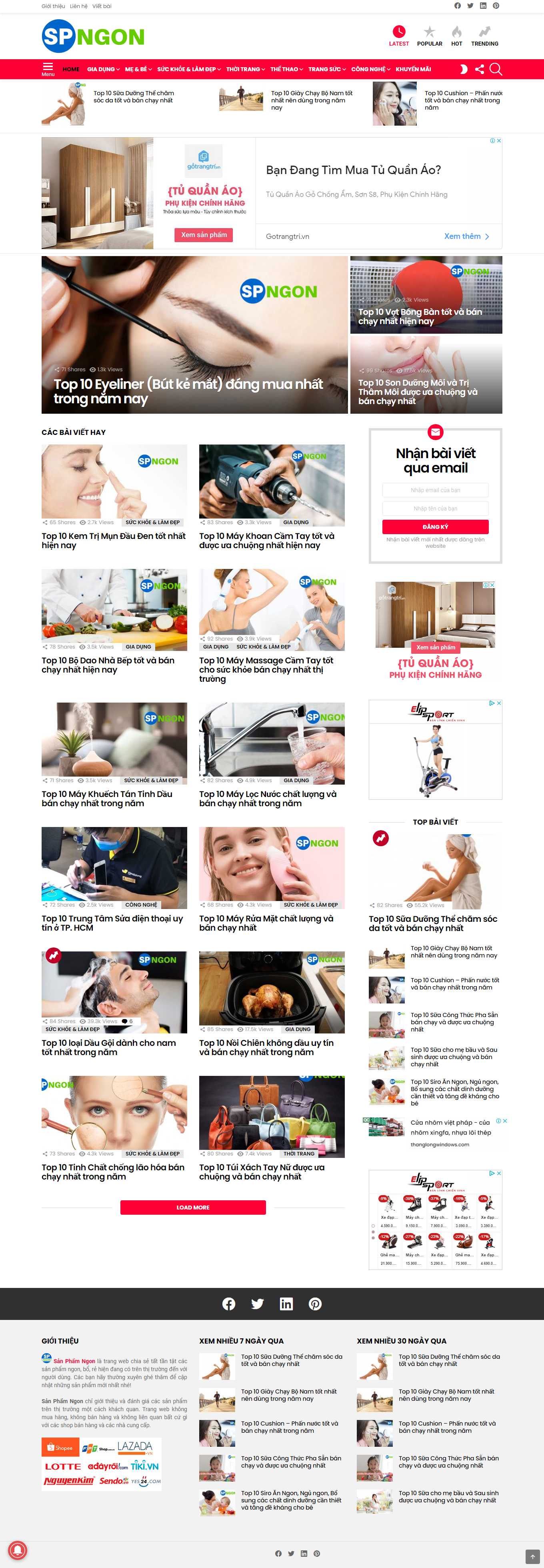 Thiết kế Web huyện phú xuyên sanphamngon.com