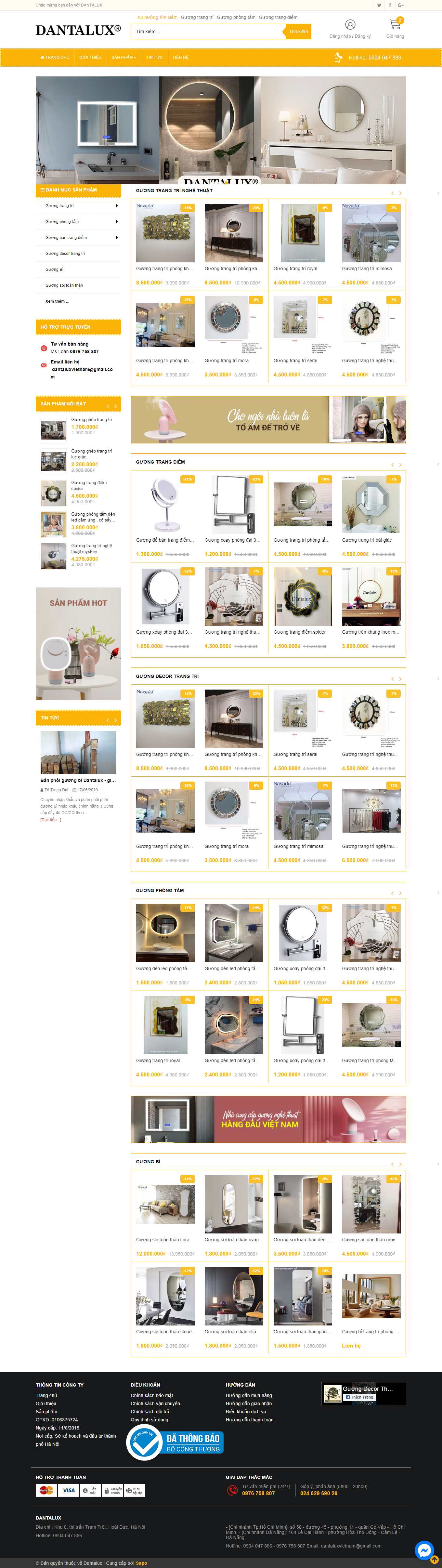 Thiết kế Web huyện Ứng hòa guongtrangtri.info