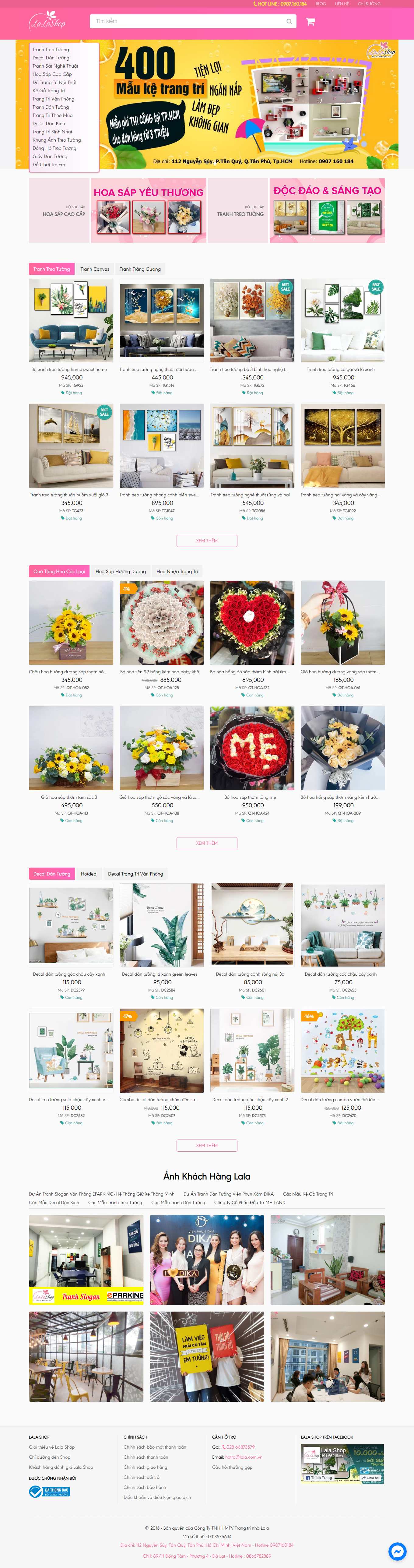 Thiết kế Web huyện mỹ Đức lala.com.vn