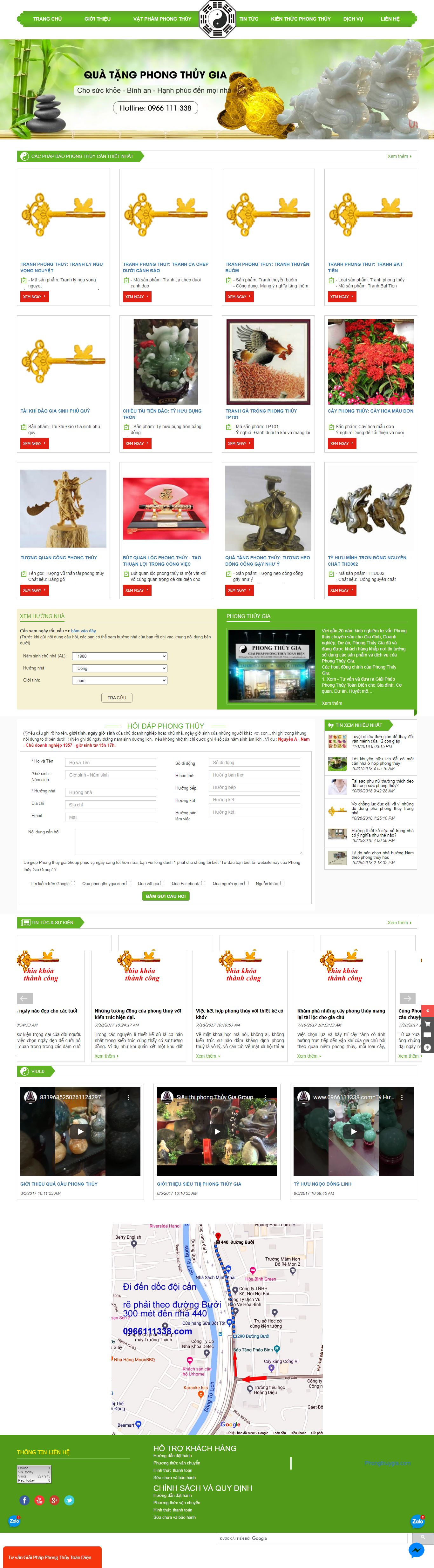 Thiết kế Web phong thủy cuộc sống phongthuy583.com