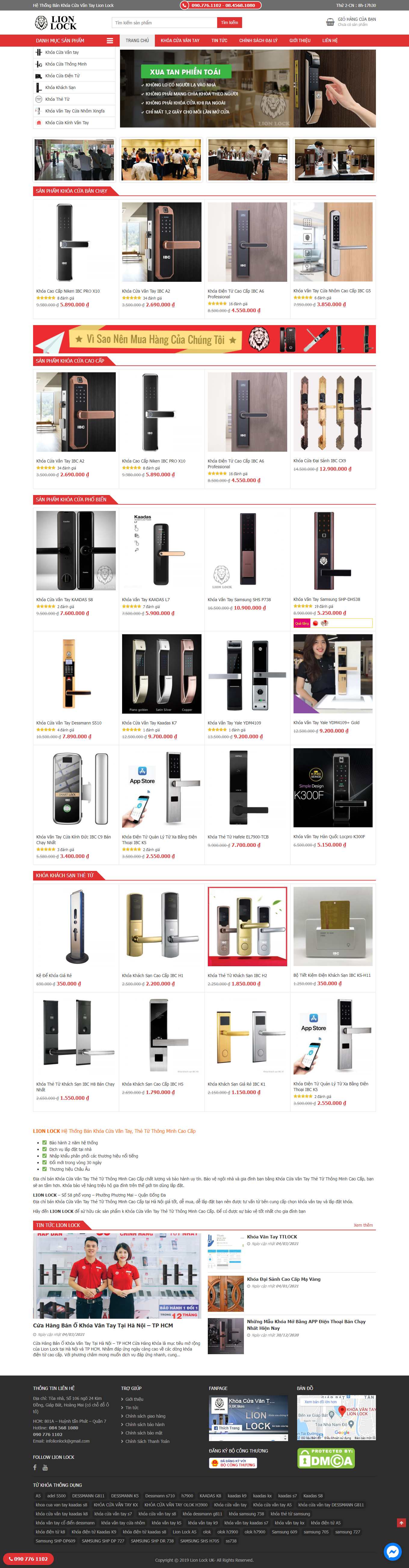 Thiết kế Web miền trung lionlock.vn