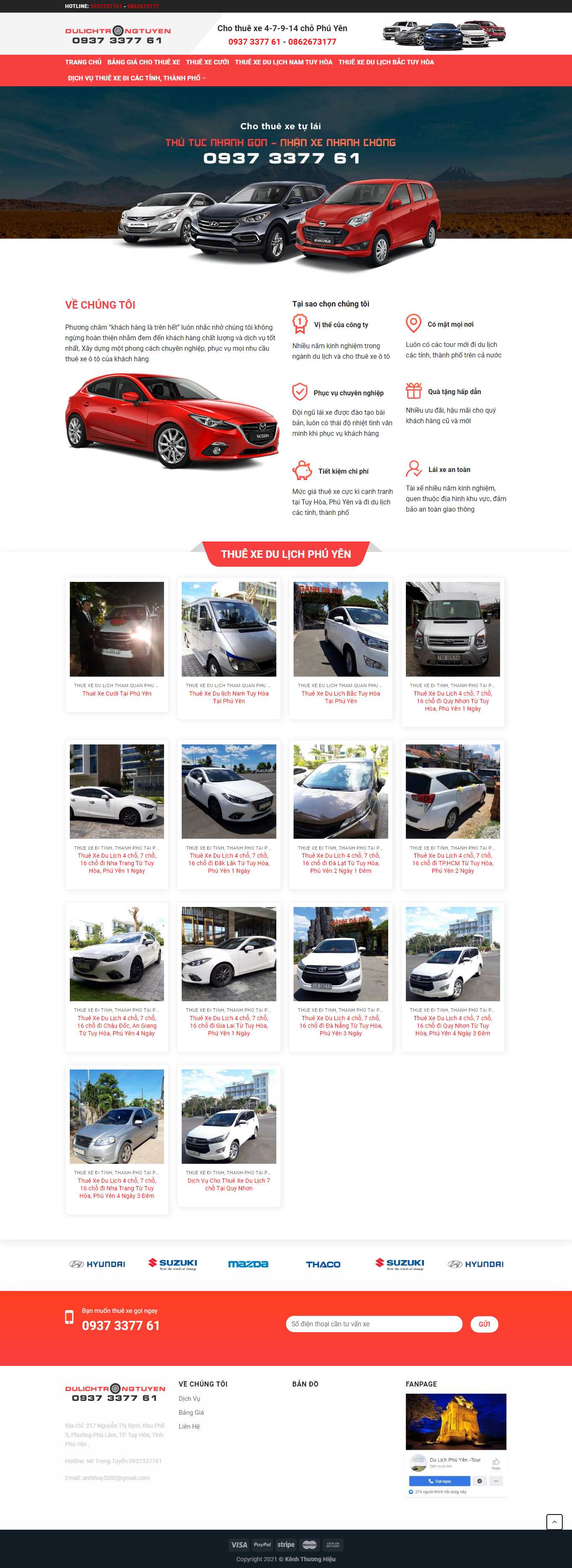 Thiết kế Web miền trung dulichtrongtuyen.com