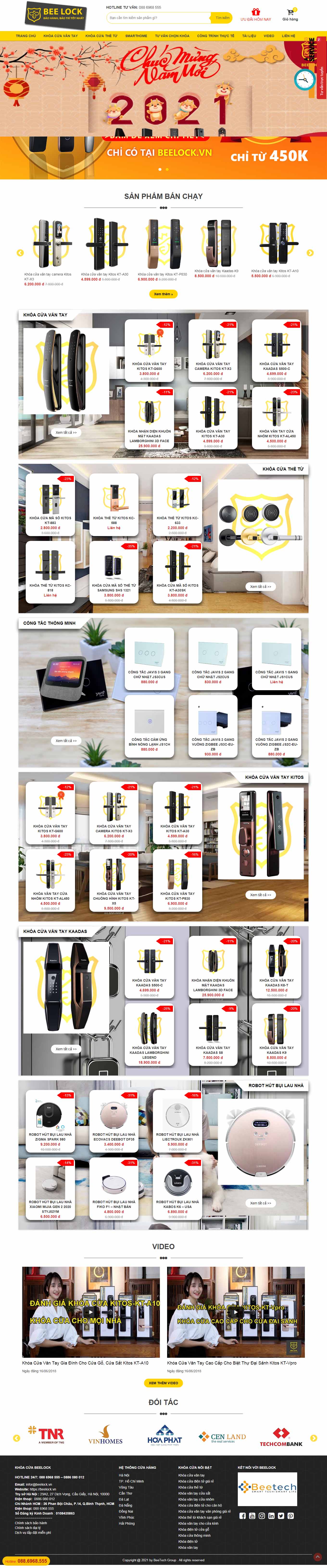 Thiết kế Web miền trung beelock.vn