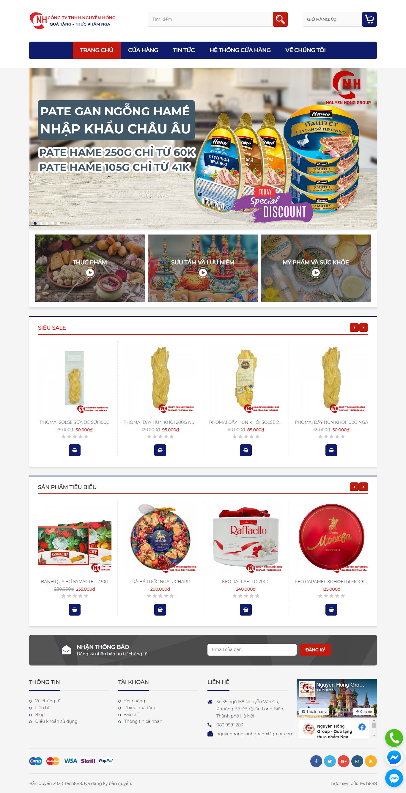 Thiết kế Web tốt nhất hà nội quatangnga.com