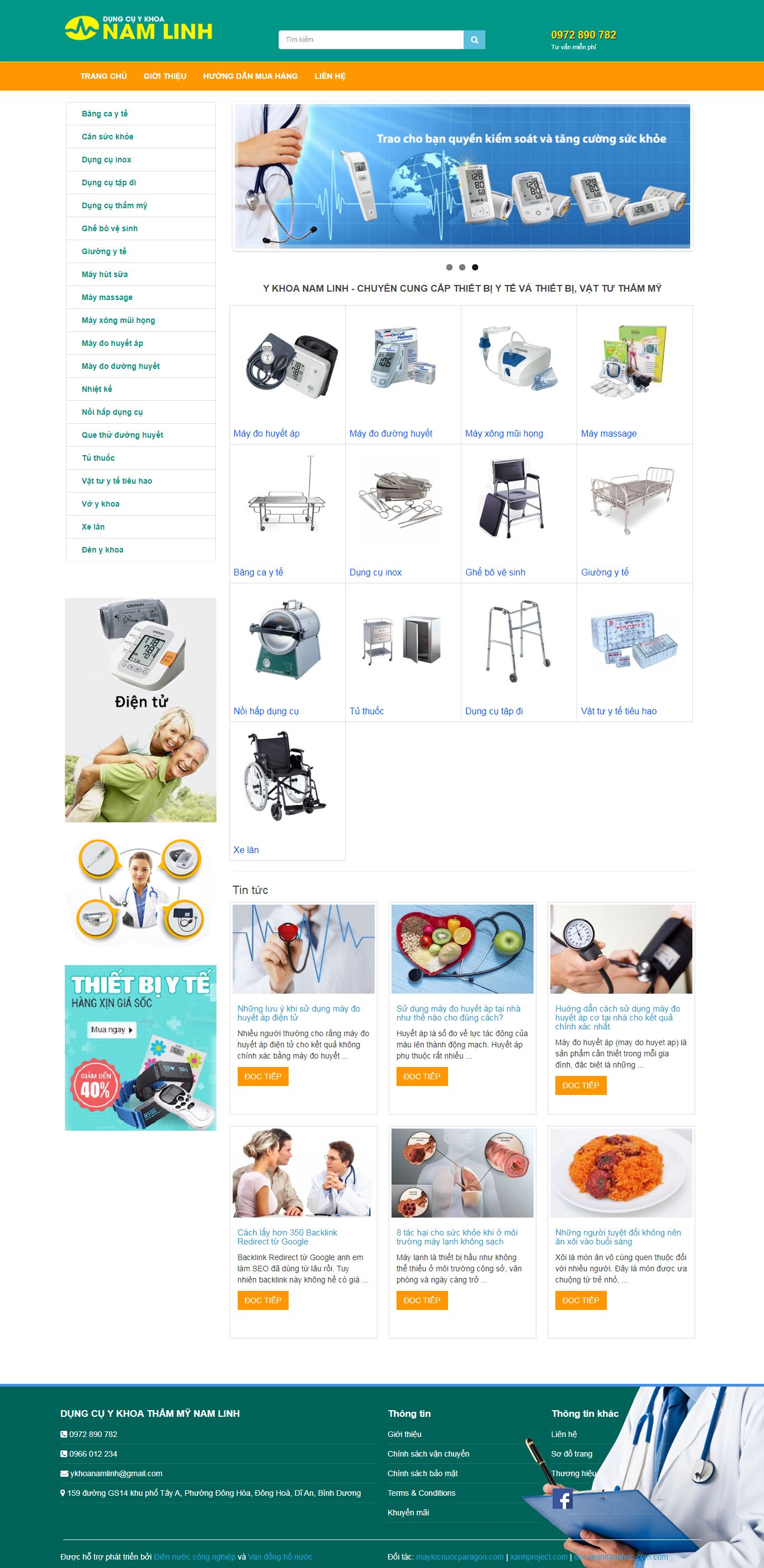 Thiết kế Web quận hoàn kiếm ykhoanamlinh.com