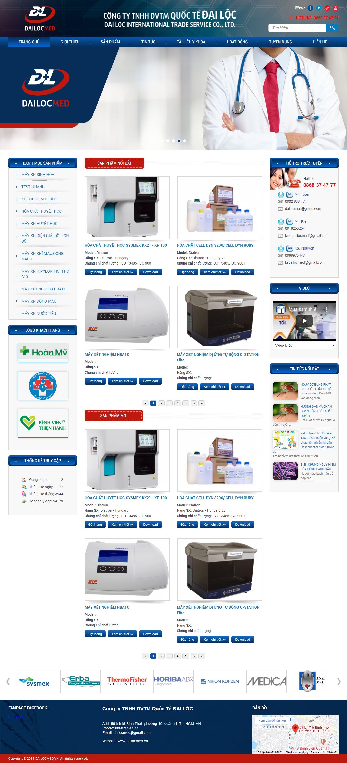 Thiết kế Web quận hoàn kiếm dailocmed.vn