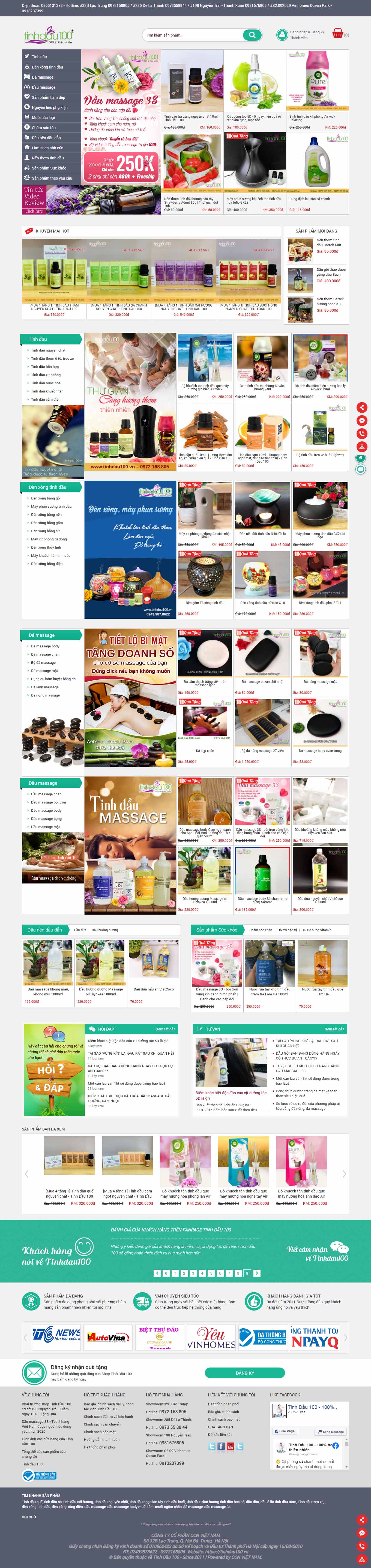 Thiết kế Web an giang tinhdau100.vn