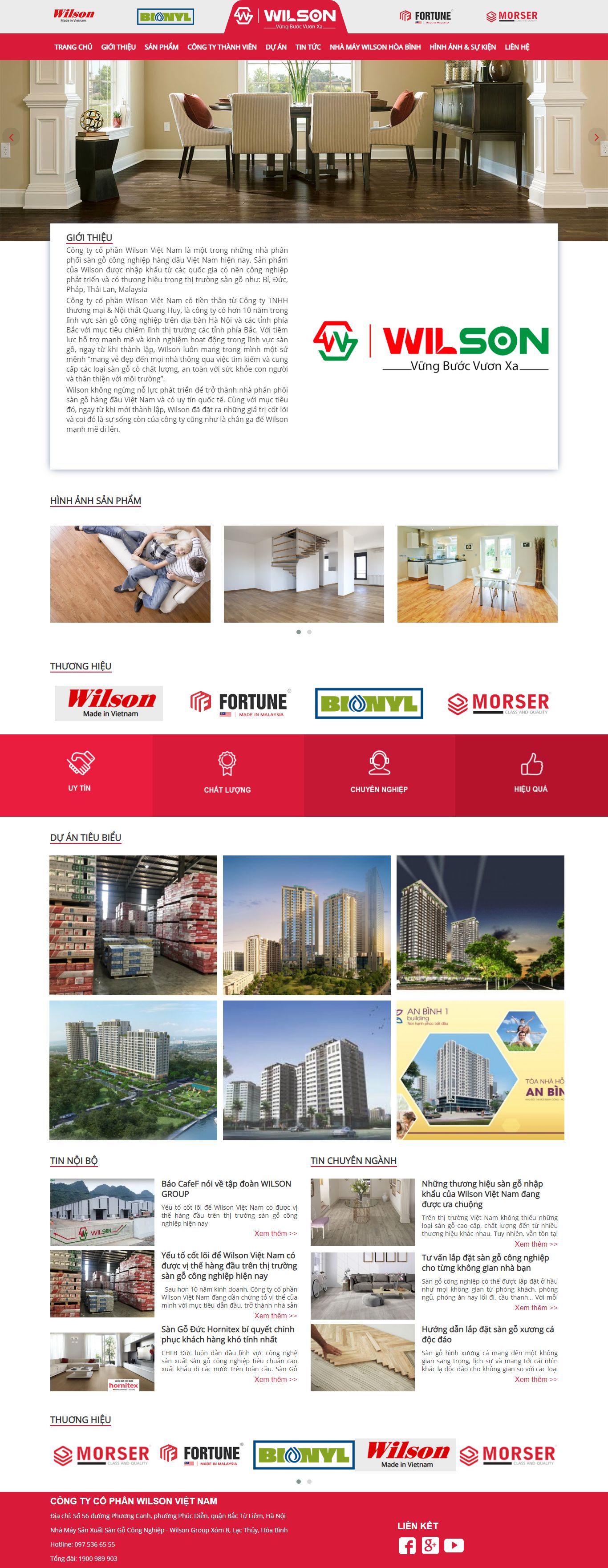 Thiết kế Web quận long biên wilsongroup.com.vn